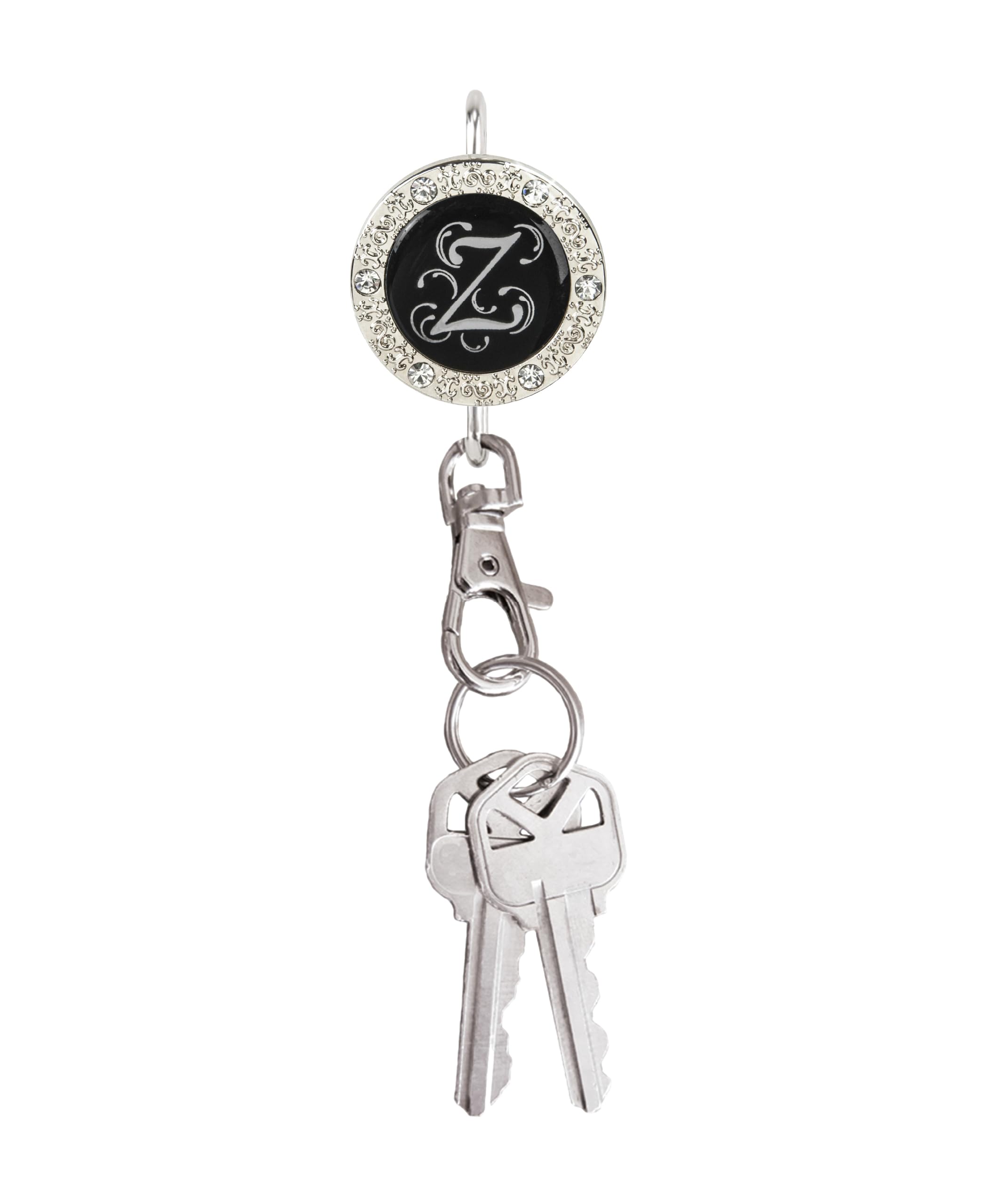 Personalized Monogram Key Finder & Purse Organizer - Stylish Women's Bag Charm Keychain Accessory | Perfect Gift for Mom, Wife, Daughter | Ideal for Key Organization, Handbag Decor & Everyday Carry