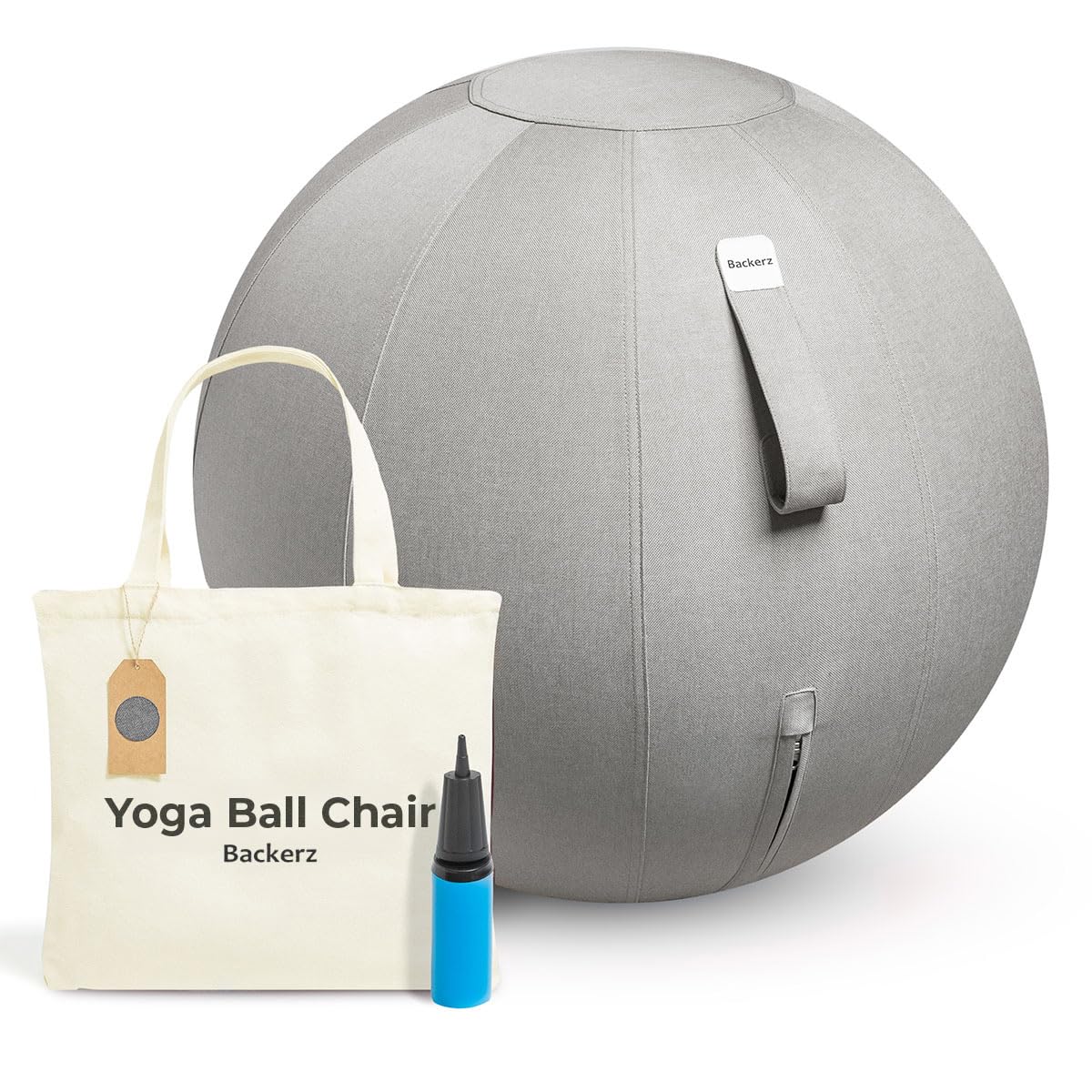 Ergonomic Balance Ball Chair for Office & Home - Posture Corrector & Back Pain Relief for Work & Yoga