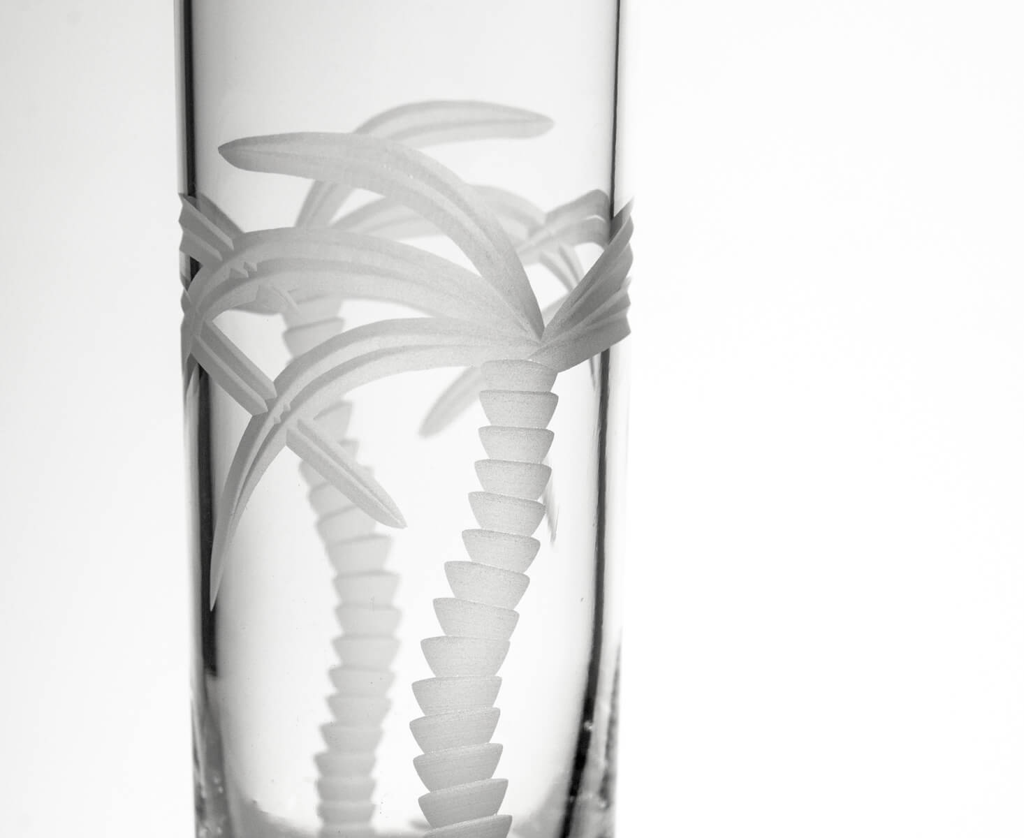 Premium 2.5oz Palm Tree Cordial Glasses Set of 4 - Perfect for Tropical Cocktails, Beach Parties & Summer Entertaining