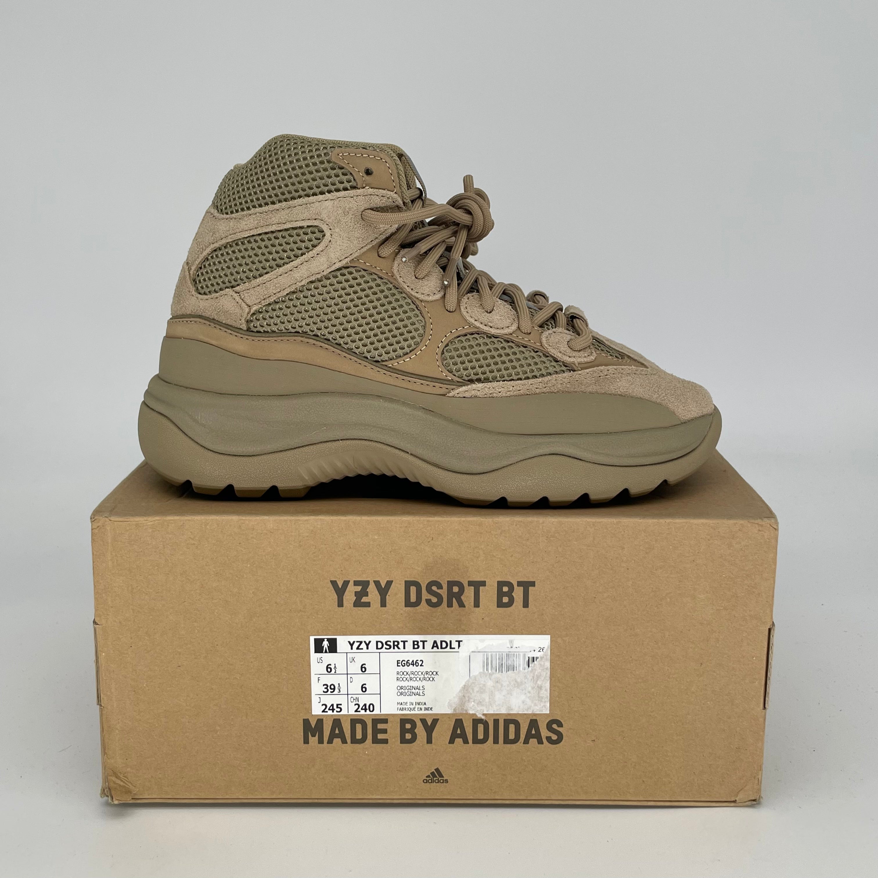 Adidas Yeezy Desert Boot Rock Women's Size 6.5/8W (EG6462) - Stylish & Comfortable Hiking & Outdoor Shoes for Women