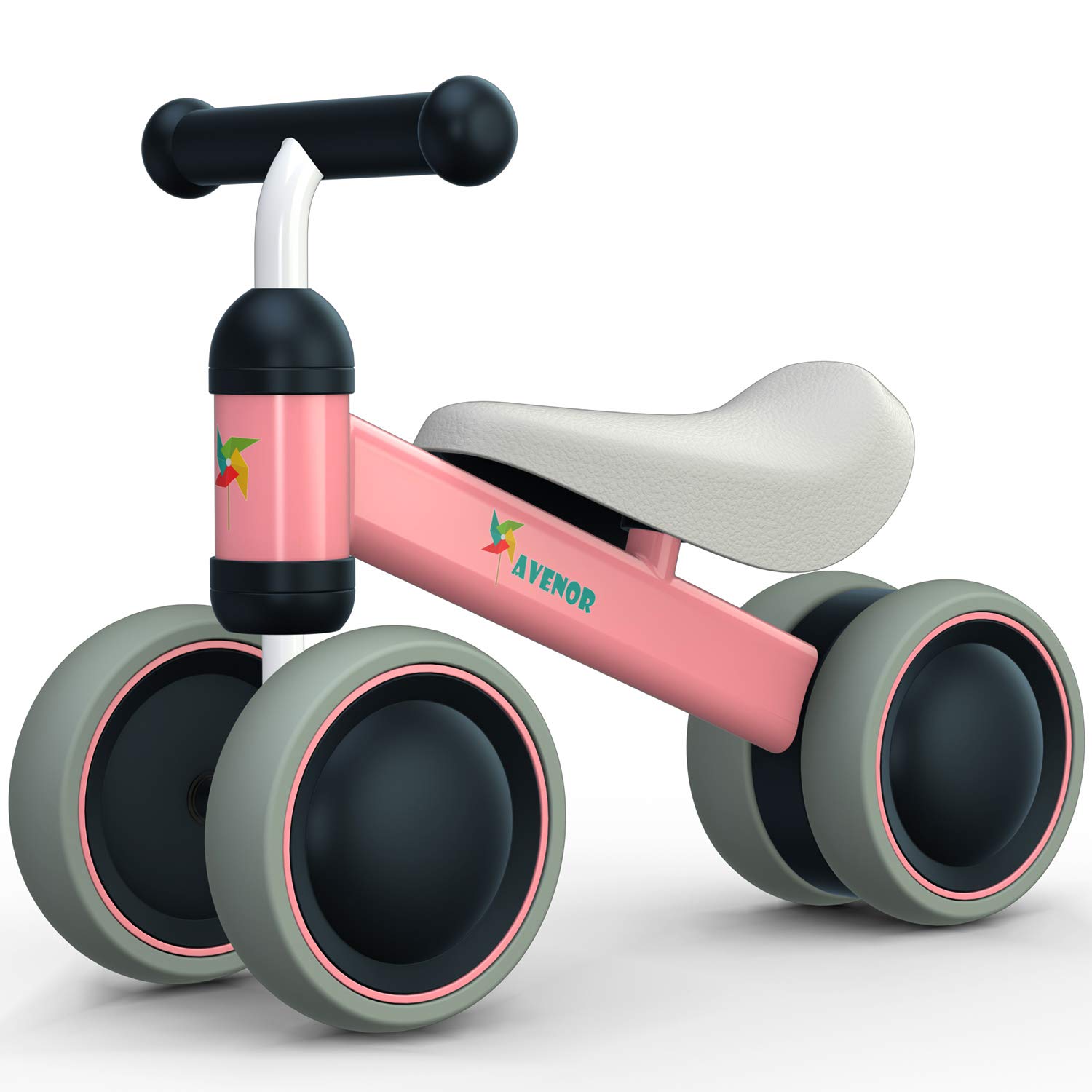 **Best Baby Balance Bike for 1 Year Old Girls - 10-24 Months Toddler First Birthday Gift | No-Pedal 4-Wheel Training Bike for Infants | Indoor & Outdoor Learning Ride**