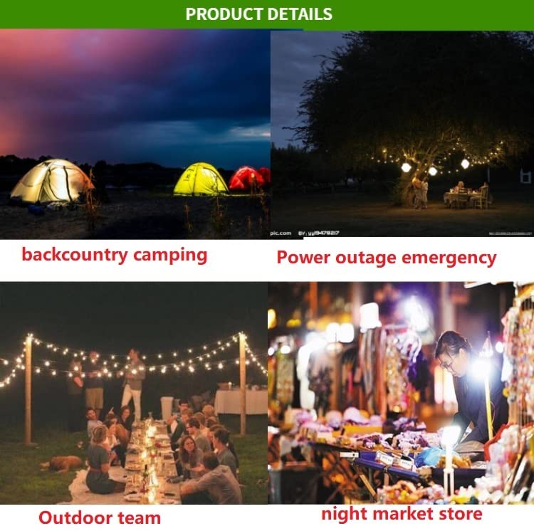 LSR 2-Pack Rechargeable Emergency LED Light Bulbs - 5W Dimmable Soft White & Daylight Bulbs with Remote Control, Battery Powered Backup Lighting for Power Outages, Camping, Storms & Home Safety