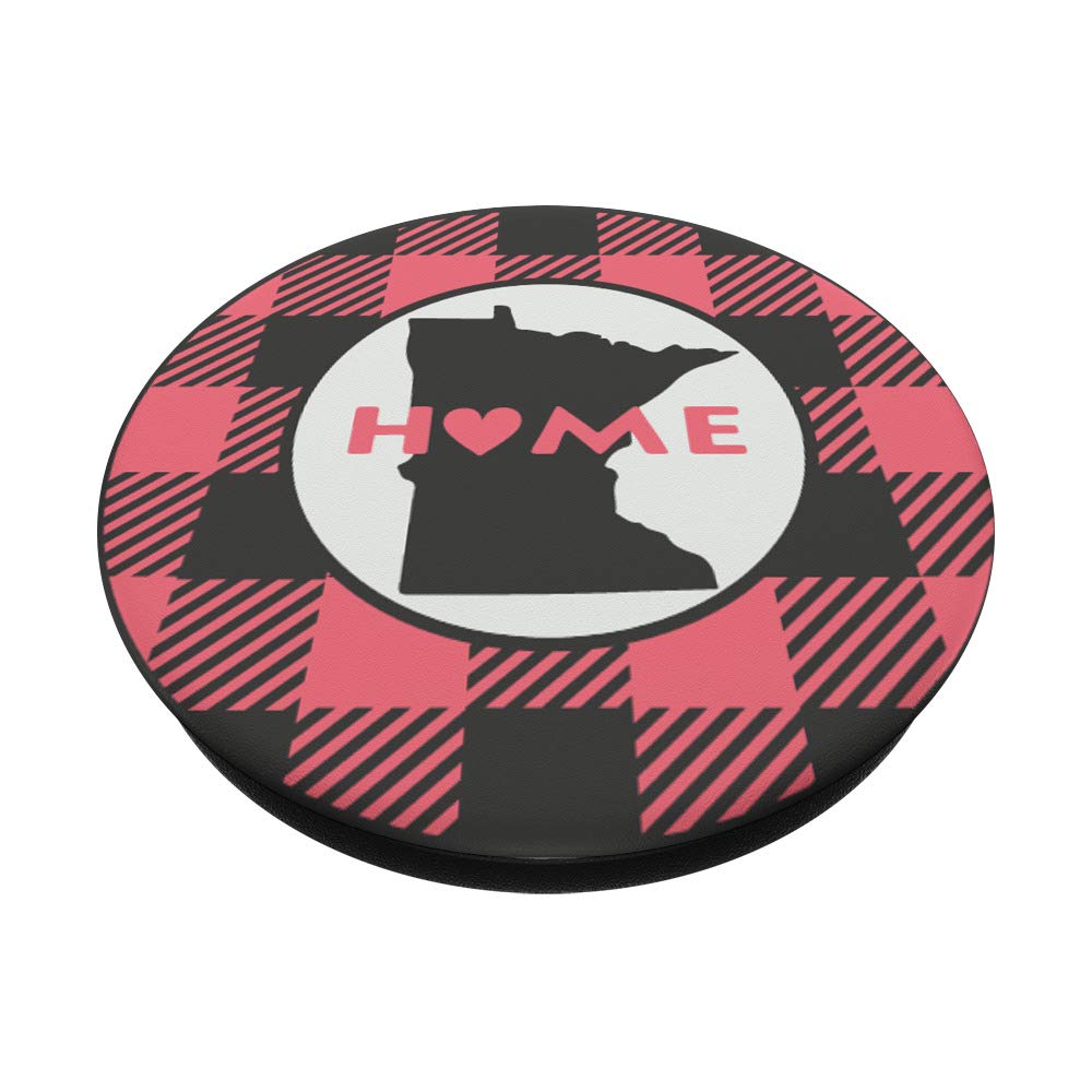 Minnesota Home State Plaid Shirt - Pink & Black Flannel Shirt for Men & Women - Perfect for Outdoor Camping, Hiking & Casual Wear