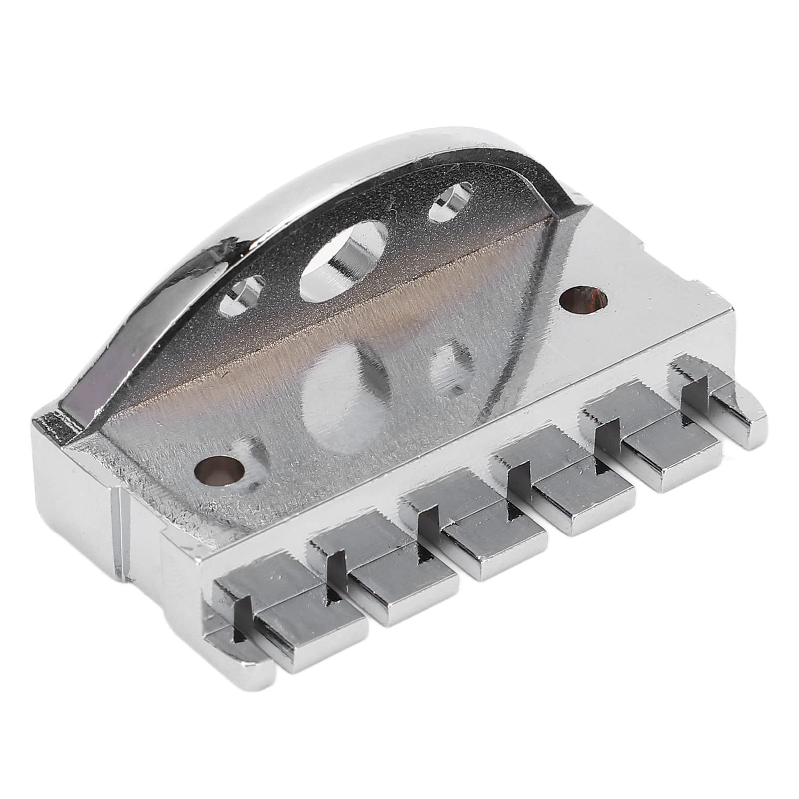 Premium Electric Guitar String Locking Nut with Mounting Screws - Silver Headless Guitar Nut for Enhanced Tuning Stability | Perfect for Stage Performances & Professional Recording Sessions