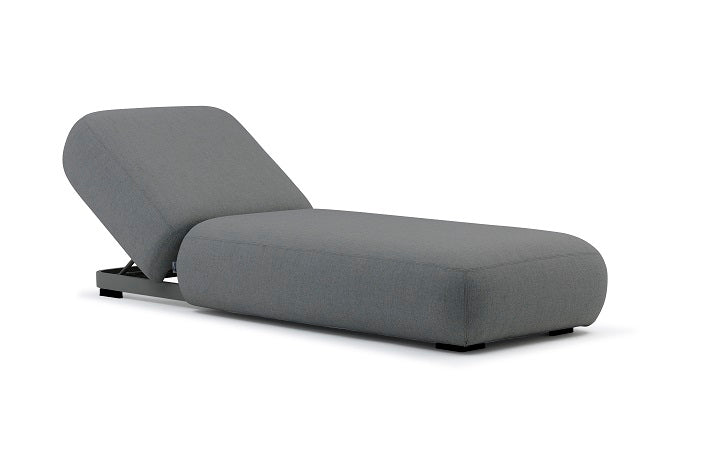 Luxury Outdoor Chaise Lounge - Couture Jardin Olala Dark Grey Patio Furniture for Poolside, Garden & Backyard Relaxation