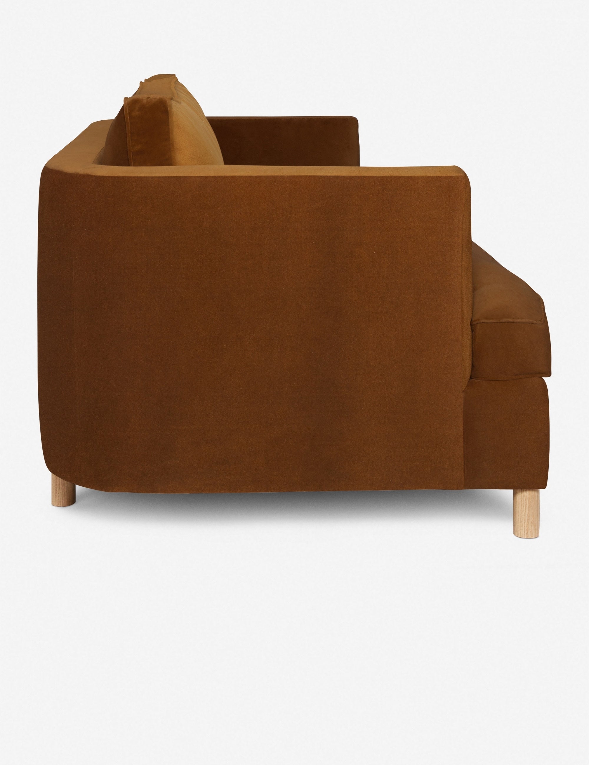 Belton Sofa by Ginny Macdonald - Modern Mid-Century Fabric Couch for Living Room, Lounge & Office - Comfortable Upholstered Sectional with Wooden Legs