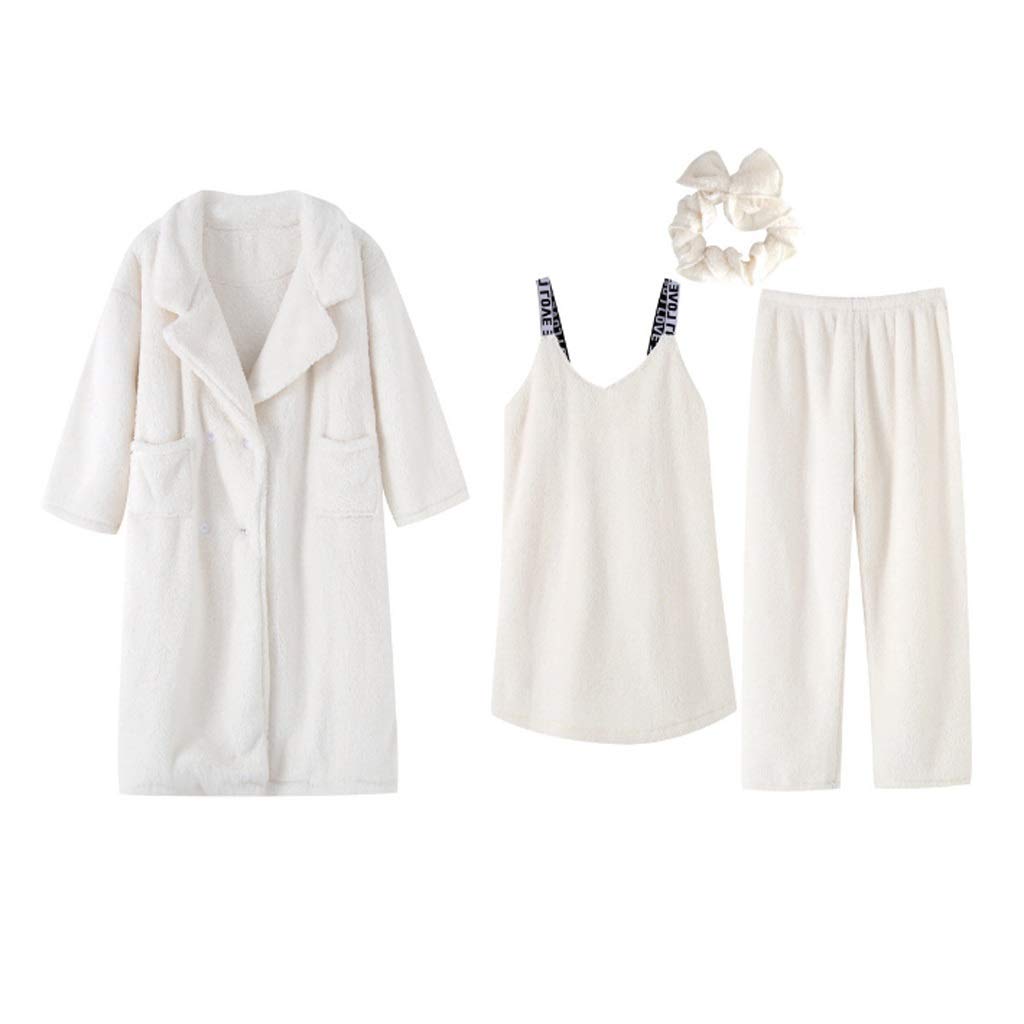 Extra Long Plus Size Winter Warm Coral Fleece Bathrobe for Women - Soft Flannel Dobby Kimono Robe - Large Size - Perfect for Spa, Lounging & Cold Weather Comfort