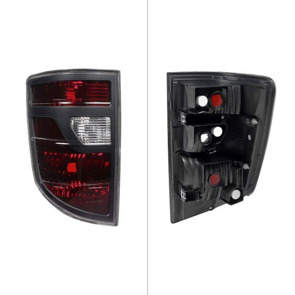 Xtune Red Smoked Tail Lights Pair for 2006-2008 Honda Ridgeline Pickup Truck - Replacement Parts (Model 9033193) | Enhance Safety & Style for Night Driving & Off-Road Adventures