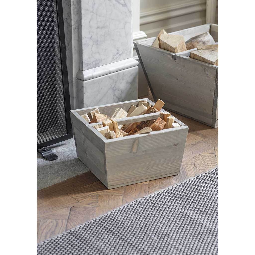 Premium Aldsworth Firewood Kindling Box - Durable Wood Storage for Fireplace, Camping & Outdoor Use - Perfect for Fire Starters, Logs & Kindling