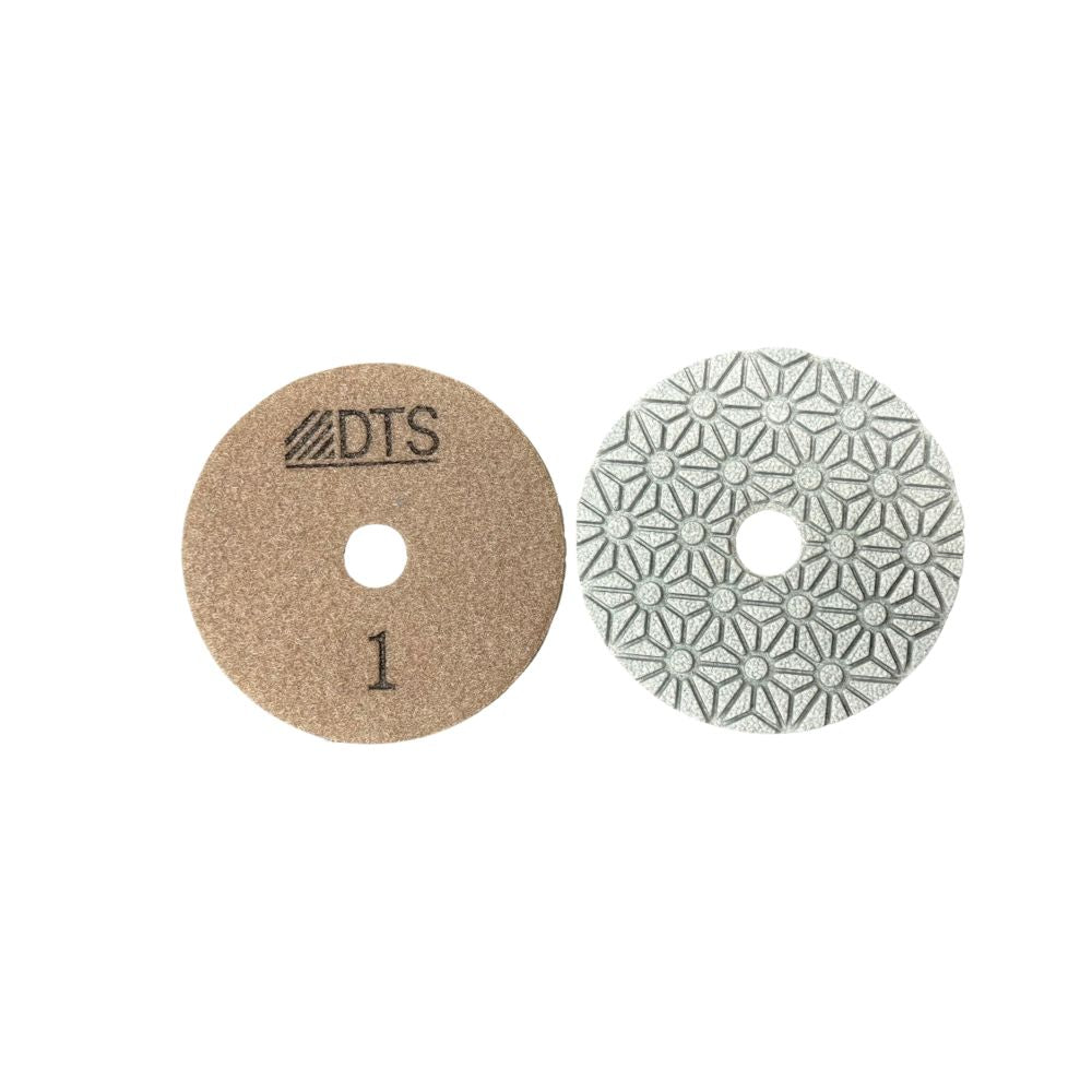 3 Step Diamond Polishing Pads for Granite, Marble & Concrete - Wet/Dry Use - Perfect for Countertops, Floors & DIY Projects