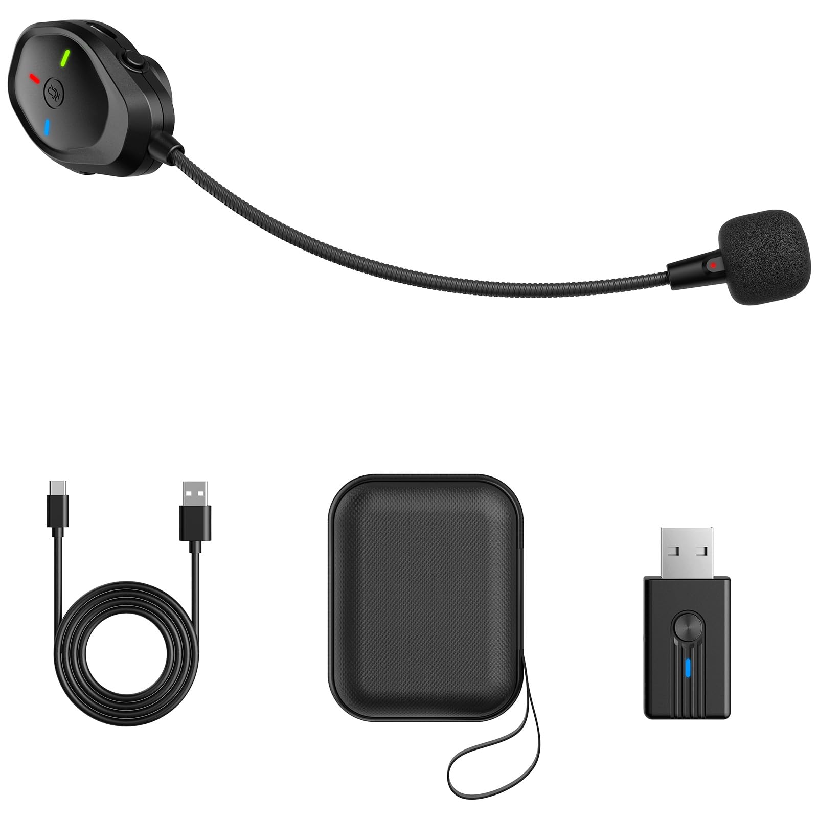 TONOR Wireless Gaming Microphone for PS4, PS5, PC & Laptop - Attachable Noise-Canceling ModMic with USB Rechargeable Battery | Perfect for Online Gaming, Streaming & Voice Chat