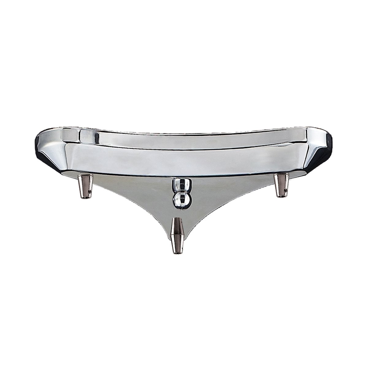 Stainless Steel Chrome Triangle Pan for 3 Lights - Perfect for Kitchen, Restaurant, and Home Ceiling Lighting Fixtures