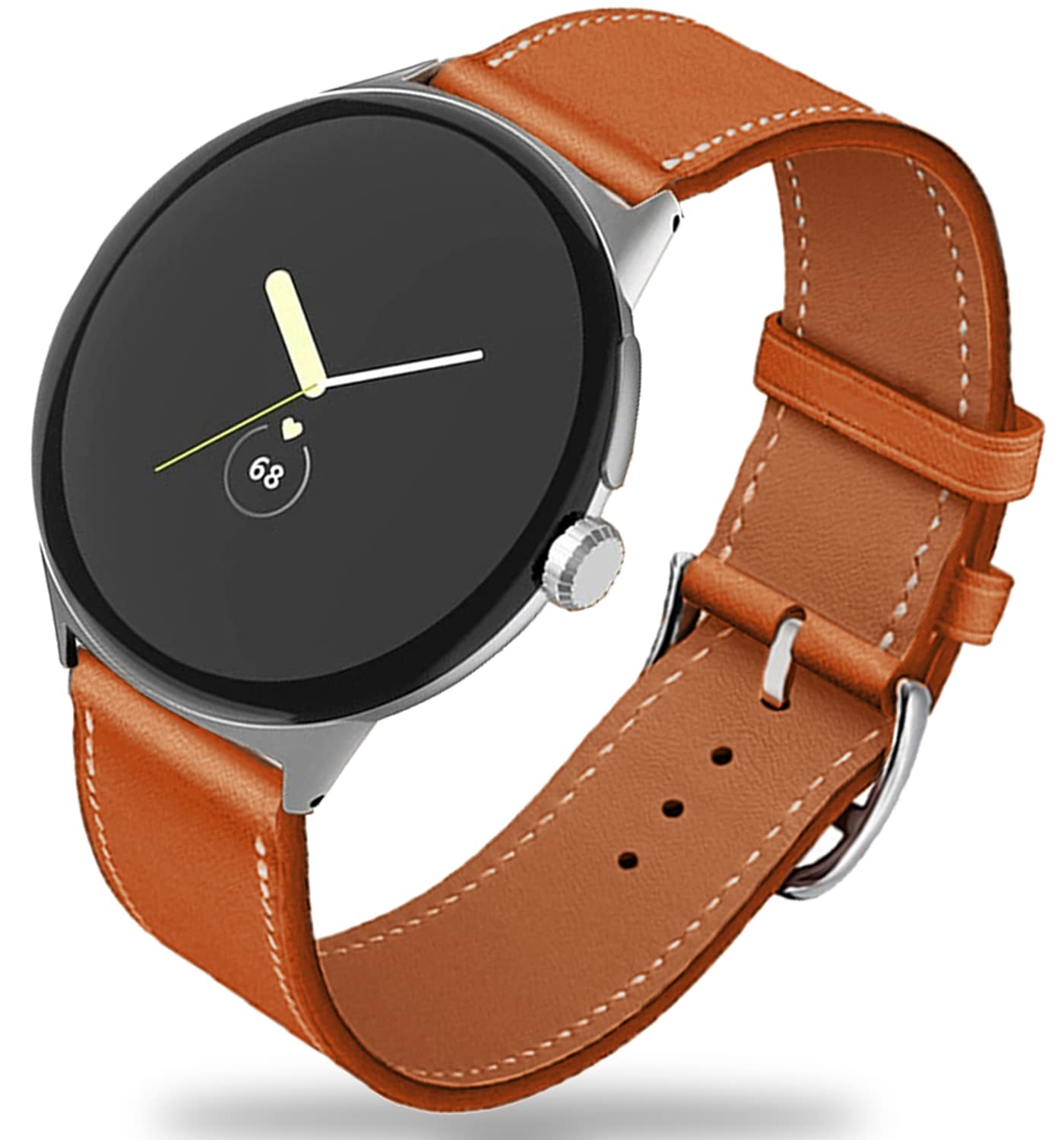 Premium Leather Band for Google Pixel Watch 2 - Adjustable Strap for Men & Women - Office & Casual Wear
