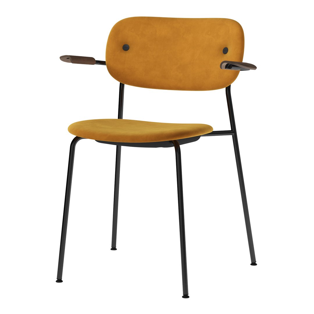 Modern Co Dining Chair with Armrests - Fully Upholstered Comfortable Seat for Kitchen, Dining Room & Breakfast Nook