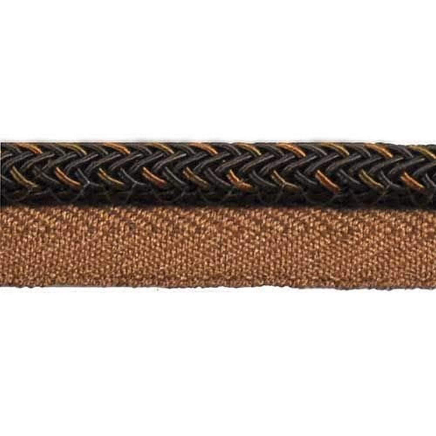 Mulberry Collection 1/4-Inch Brown Cord with Lip (25 Yard Roll) | BC-10002-06 | Perfect for Jewelry Making, DIY Crafts & Home Decor Projects