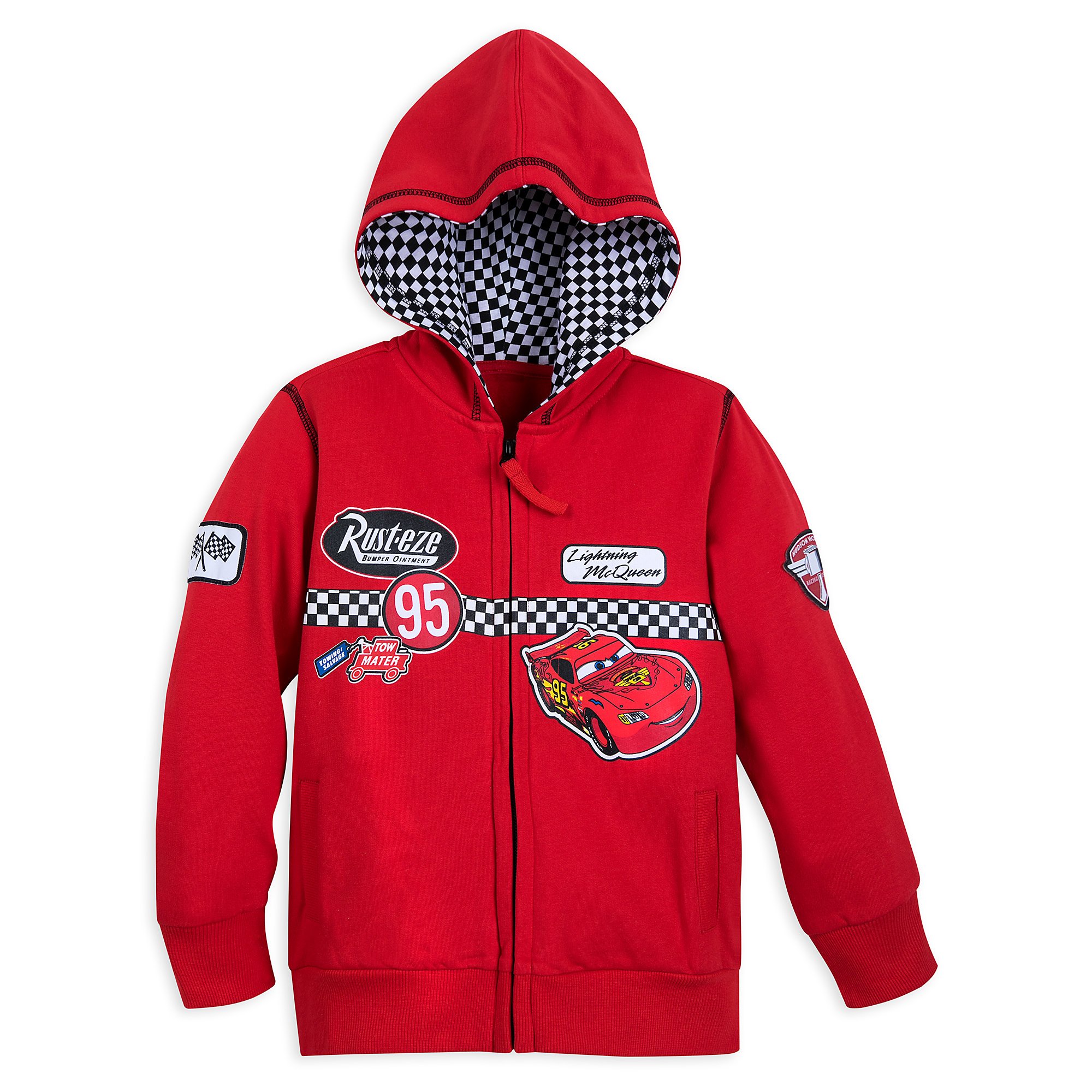 Disney Cars Lightning McQueen Red Hoodie for Boys - Soft Cotton Pullover with Character Design - Perfect for Birthday Gifts, Halloween Costumes & Everyday Wear