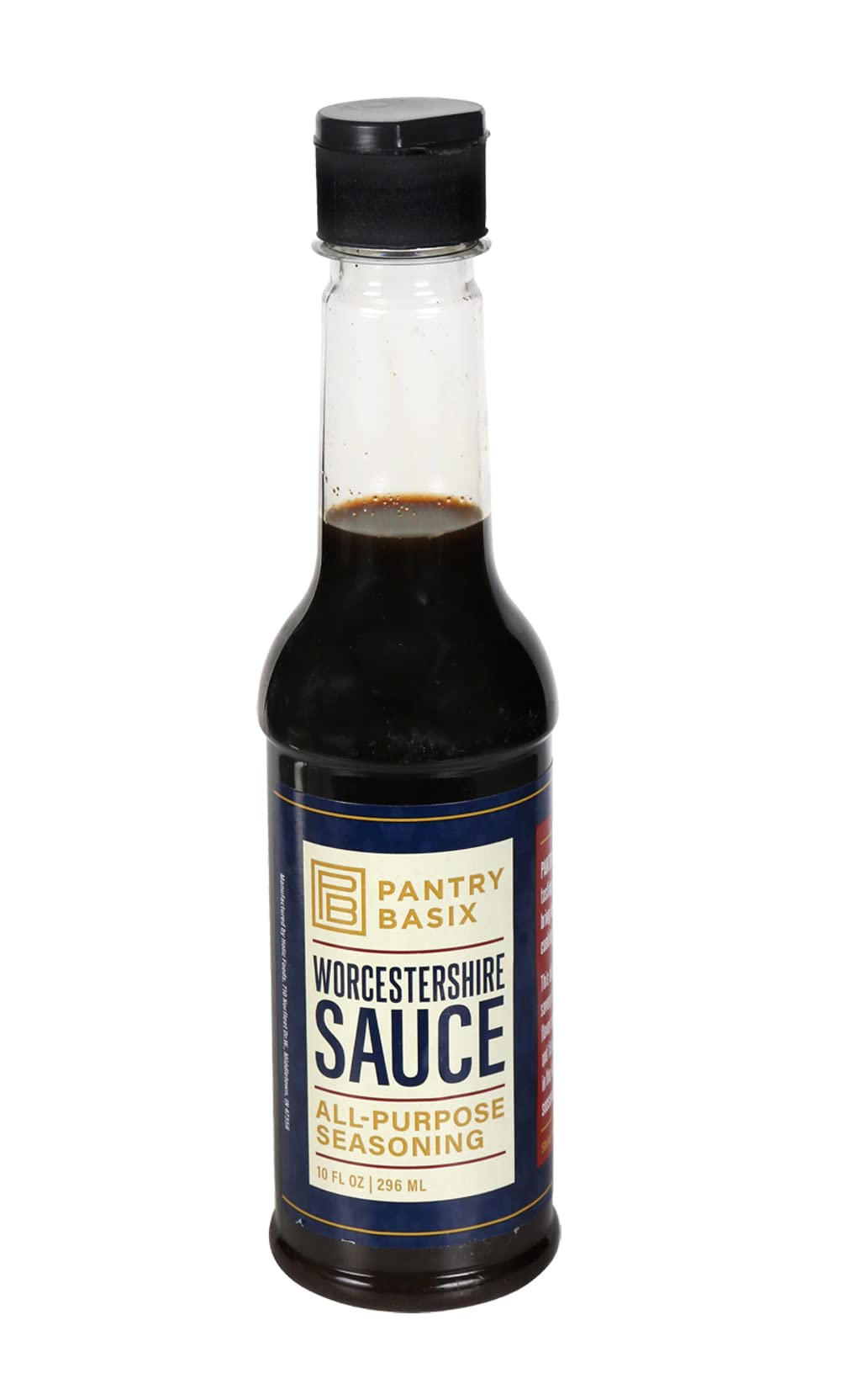 Pantry Basix Worcestershire Sauce - 10 fl.oz (296mL) All-Purpose Seasoning for Marinades, Cocktails & Cooking - Premium Flavor Enhancer for Steaks, Burgers & Bloody Marys