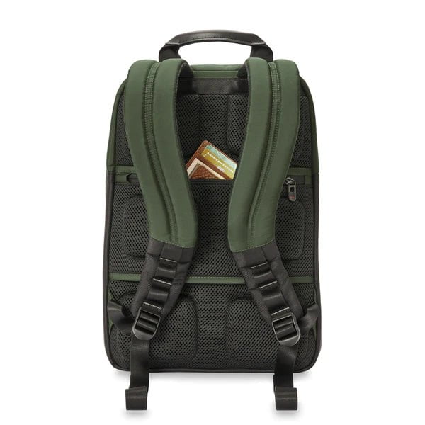 Briggs & Riley HTA Medium Slim Expandable Backpack for Business Travel & Commuting - Durable Carry-On Laptop Backpack with USB Charging Port