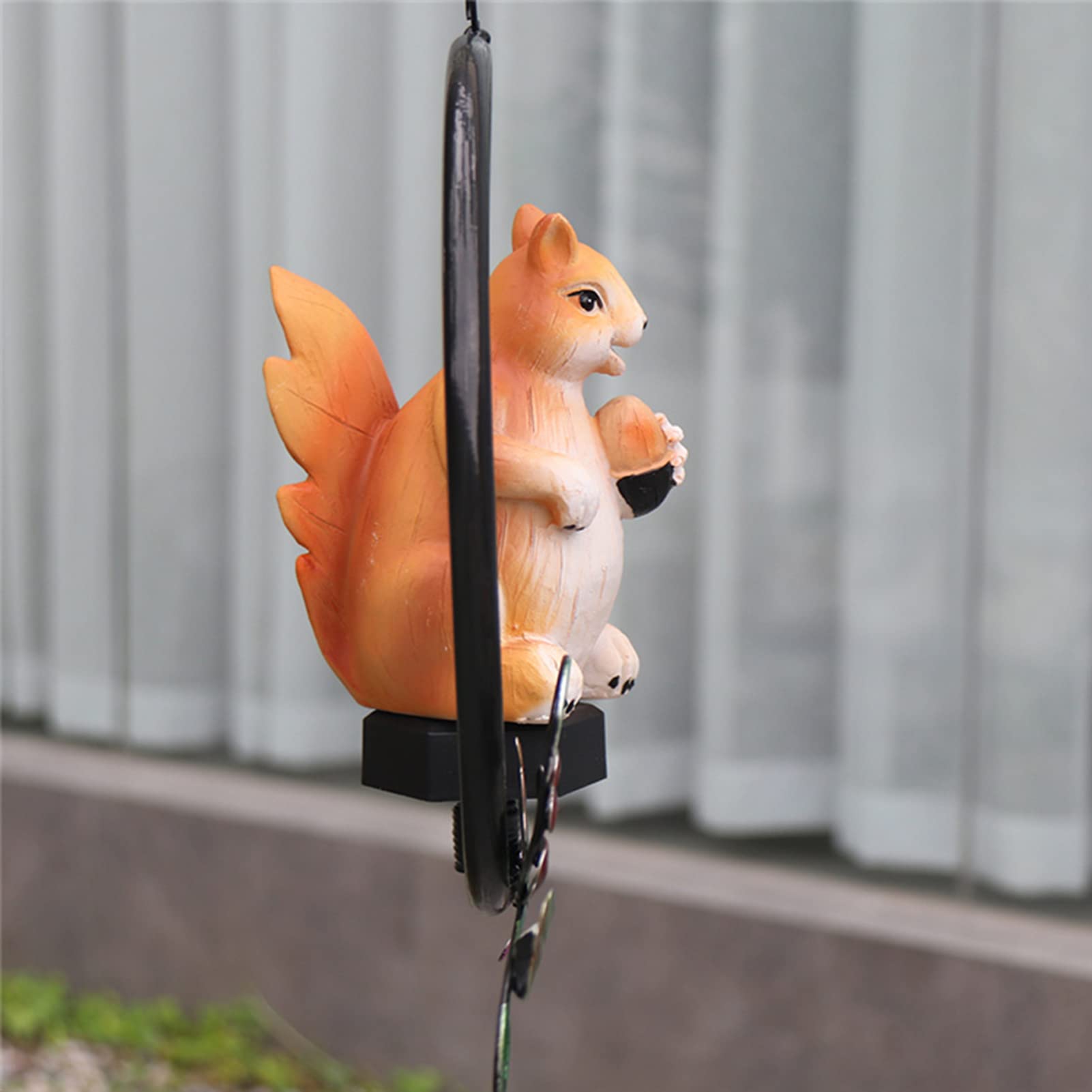 Solar Powered Squirrel Garden Light - Waterproof LED Outdoor Decoration with Iron Hanger for Yard, Patio, Christmas - Perfect for Pathway Lighting & Nighttime Landscape Decor