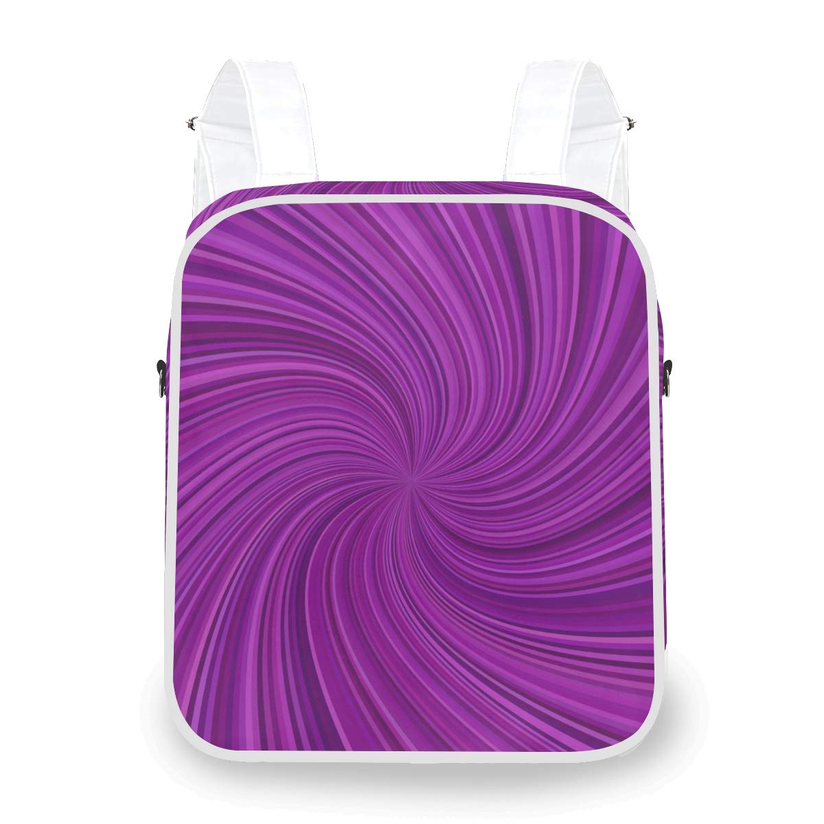 ILEEY Women's Abstract Spiral Backpack & Crossbody Bag for Travel & Daily Use