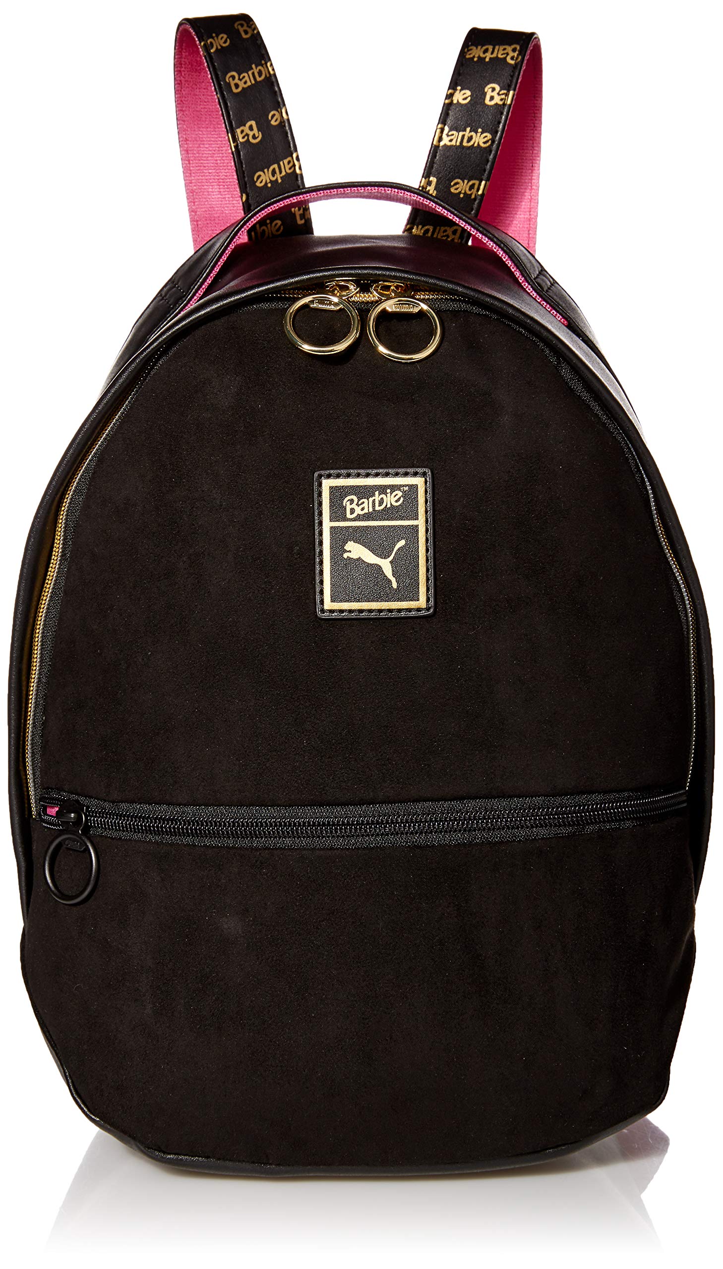 PUMA Women's Barbie Backpack - Stylish Black School Bag for Girls, Fashionable College Backpack for Women, Perfect for School, Travel & Daily Use
