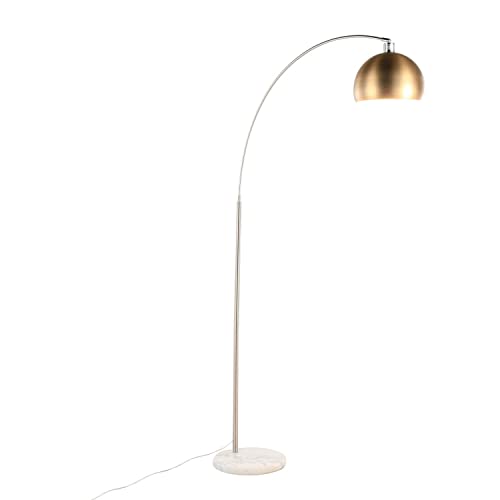 White Marble, Nickel, Antique Brass Metal