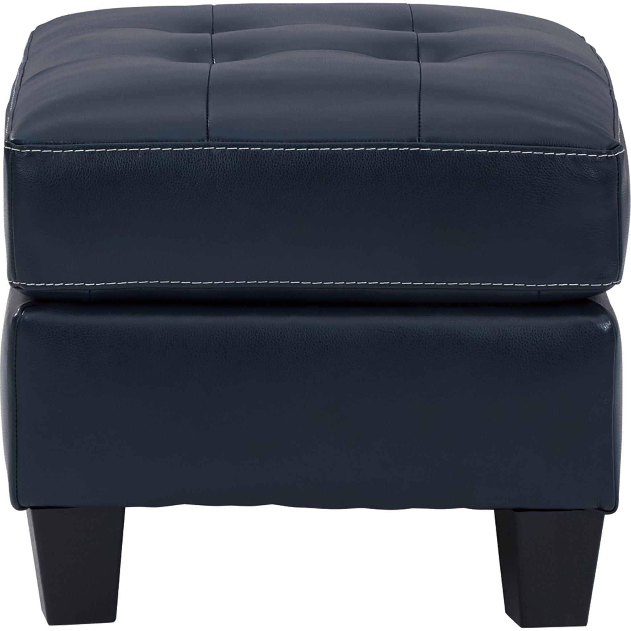 Altonbury Blue Storage Ottoman with Tufted Top - Extra Seating & Stylish Home Decor for Living Room, Bedroom, or Nursery