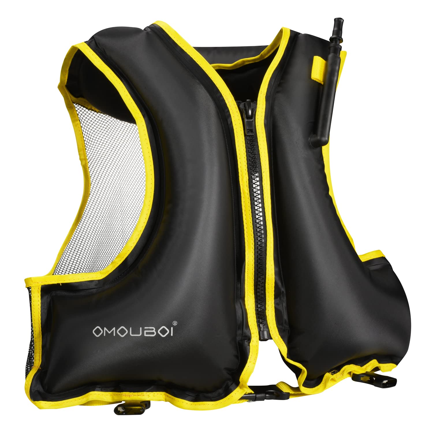 **Inflatable Snorkel Vest for Adults - Adjustable Safety Swim Jacket for Women & Men (40-100kg) - Perfect for Snorkeling, Kayaking, Paddle Boarding, Fishing & Surfing - Lightweight & Comfortable for Ocean & Pool Adventures**