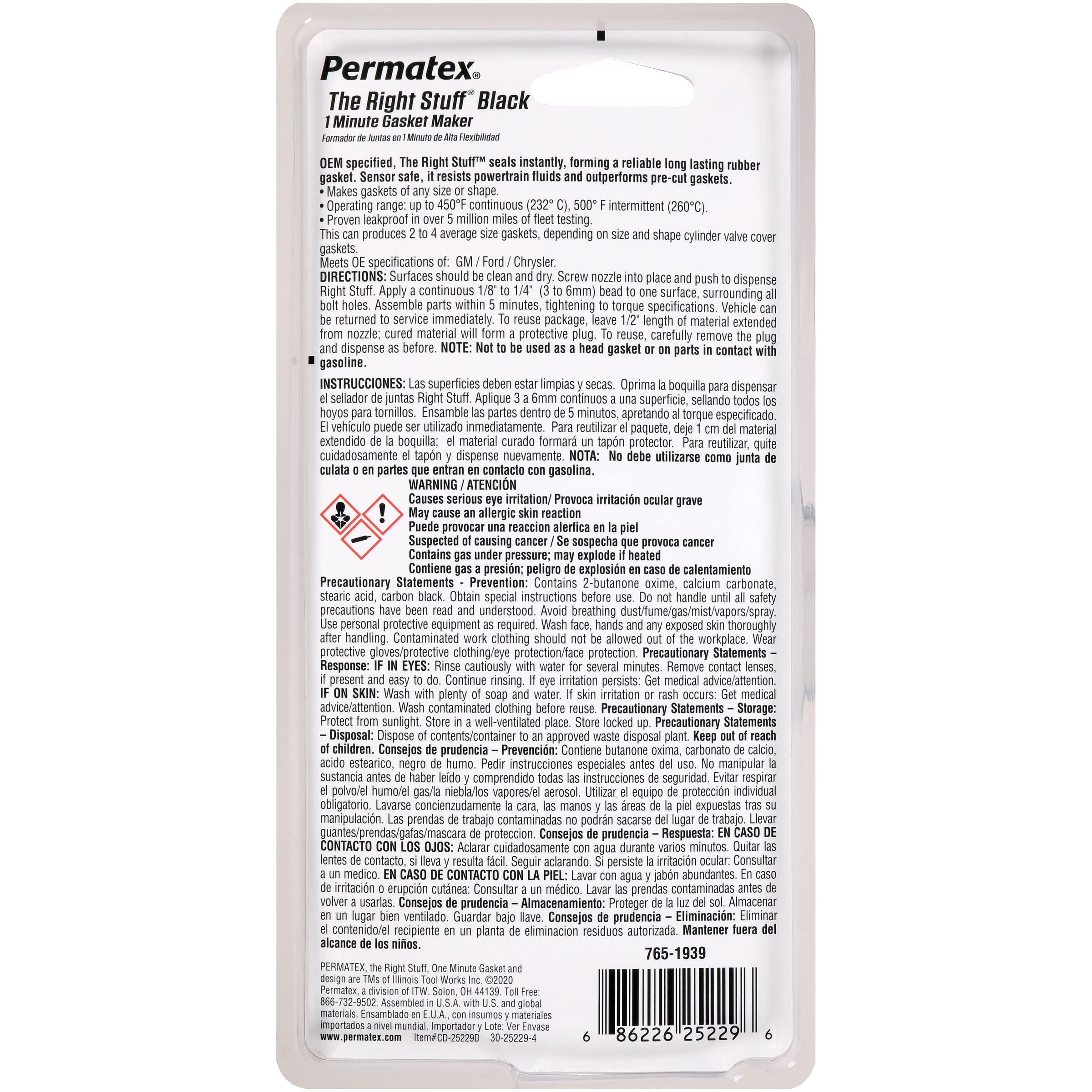 Permatex 25229-6PK The Right Stuff Gasket Maker - 3 oz High-Temperature RTV Silicone Sealant (6-Pack) - Perfect for Automotive, Marine & Industrial Engine Gasket Repairs