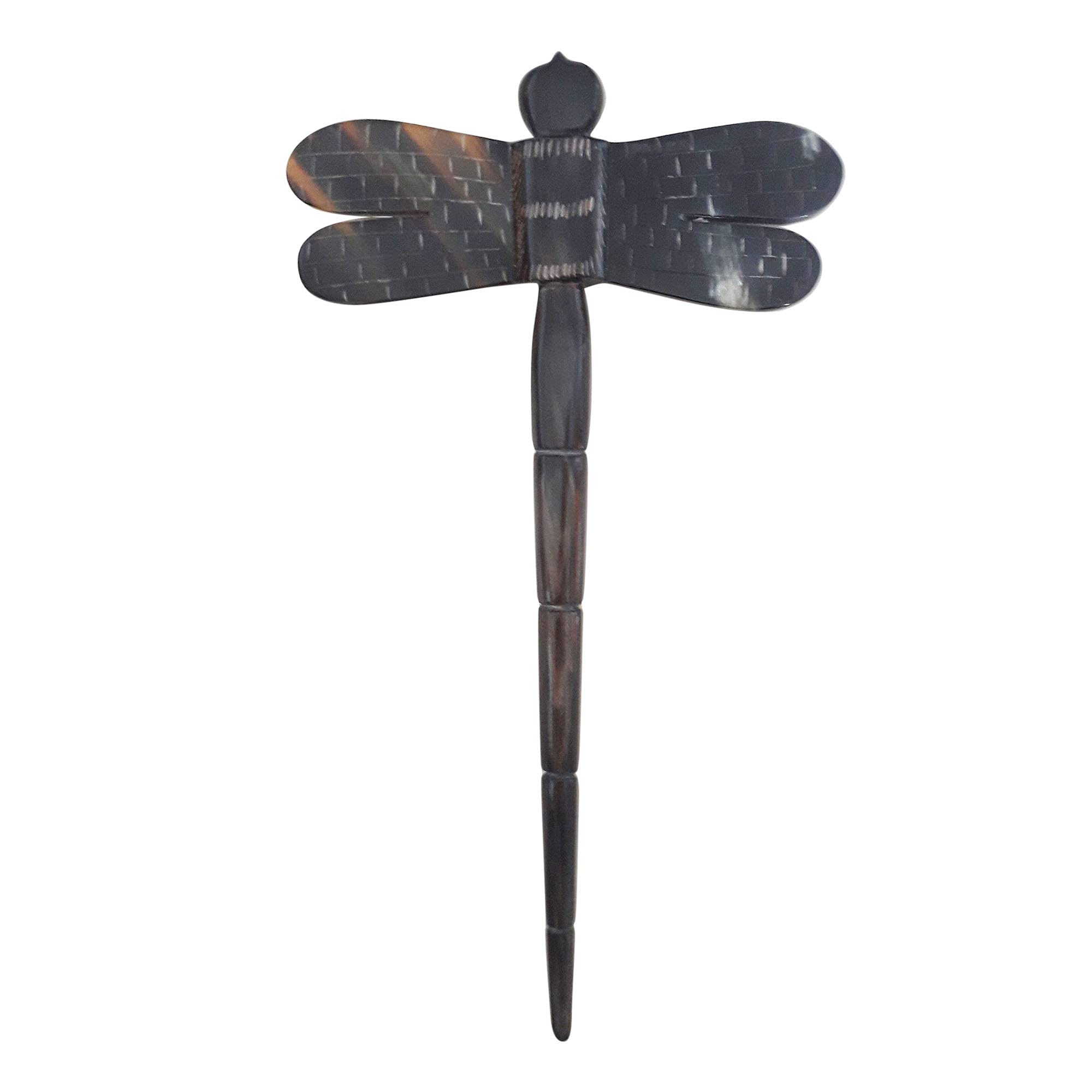 Marycrafts Handmade Buffalo Horn Dragonfly Hair Stick & Hair Pin - Elegant Hair Accessories for Women, Perfect for Weddings, Parties & Everyday Styling