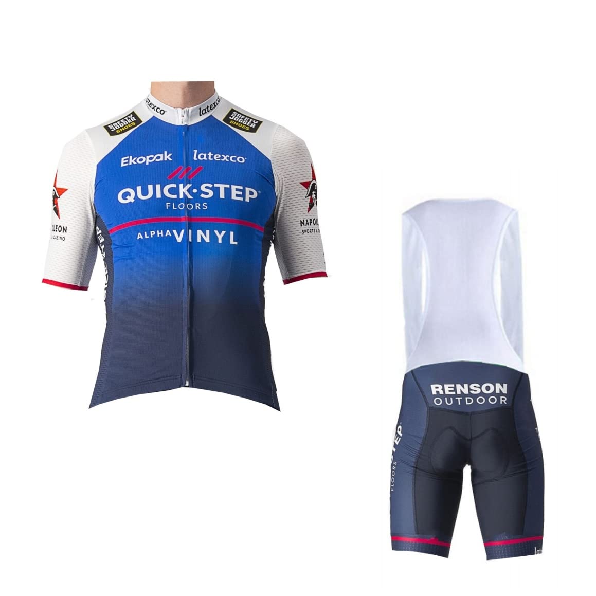 SGCIKER Men's World Tour Team Cycling Jersey Set - Breathable Summer Bike Shirt & MTB Bib Shorts with 9D Gel Pad for Road & Mountain Biking - Perfect for Training, Racing & Outdoor Cycling Adventures