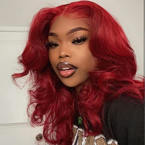 Burgundy Red Loose Wave Wig