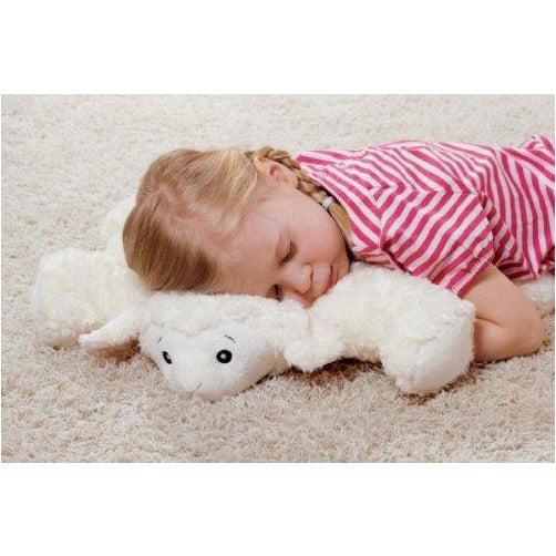 1.8L Eco-Friendly Hot Water Bottle with Soft Plush Sheep Cover - Rubber-Free, BPA-Free for Pain Relief, Warmth & Comfort - Perfect for Cold Nights, Period Cramps, Back Pain & Cozy Relaxation