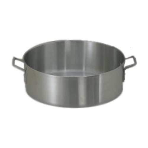Premium 15 qt Aluminum Brazier Pan - Heavy Duty Cooking Pot for Outdoor Camping, BBQ, Stews & Large Family Meals - Culinary Essentials 859016