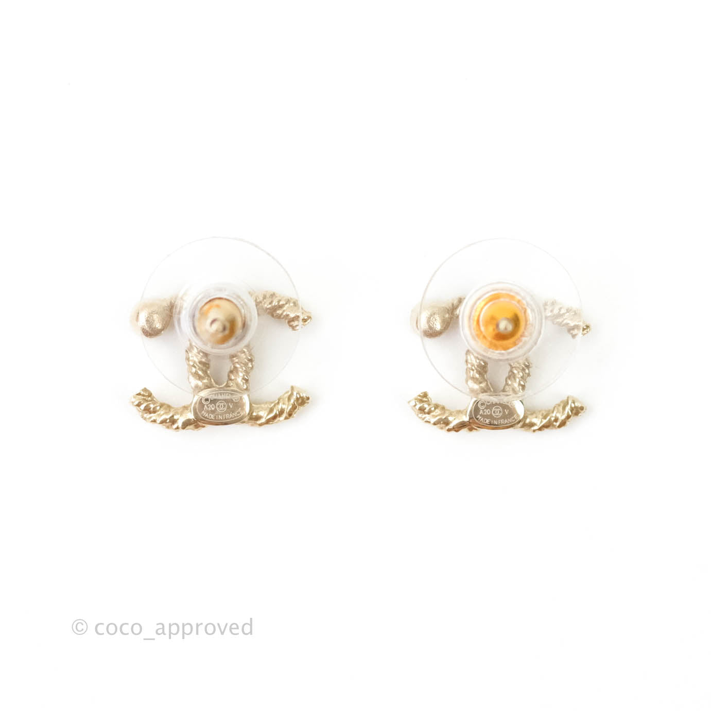 Chanel CC Logo Hoop Earrings 20mm Gold Tone - Luxury Fashion Jewelry for Women, Perfect for Parties, Weddings & Everyday Elegance