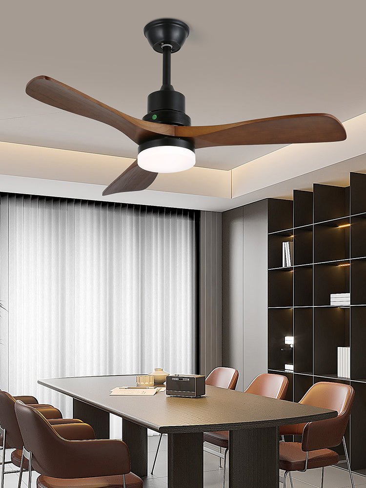 Breeze Master 48/52 Inch Wooden Ceiling Fan with Light Kit - Perfect for Living Room, Bedroom, and Outdoor Patio Cooling