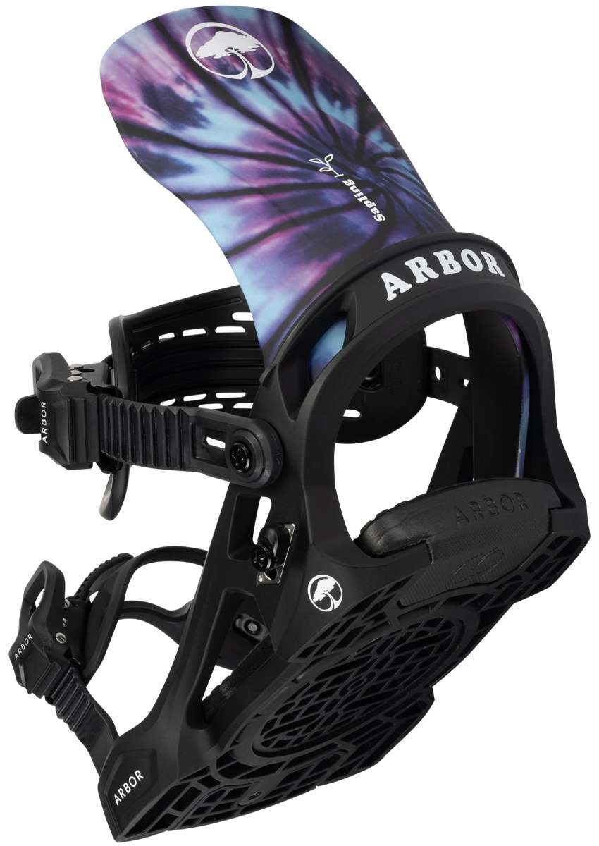 Arbor Sapling Youth Snowboard Bindings 2024 - Lightweight & Adjustable for Kids & Teens - Perfect for Park Riding & All-Mountain Snowboarding