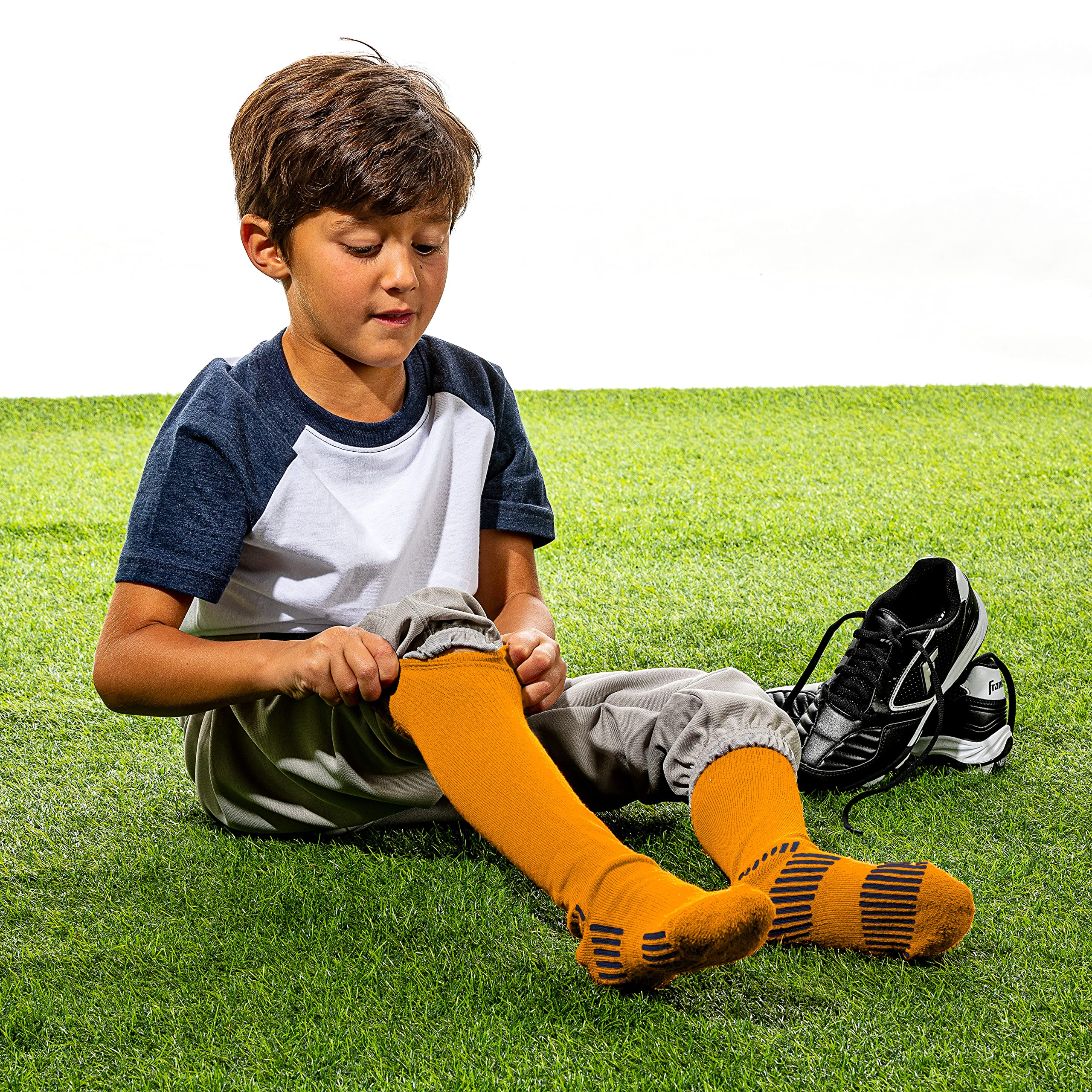 Franklin Sports Youth Baseball & Softball Knee Socks for Kids - Moisture Wicking Athletic Socks for Boys & Girls - Perfect for Baseball Games, Softball Practice & Youth Sports Activities