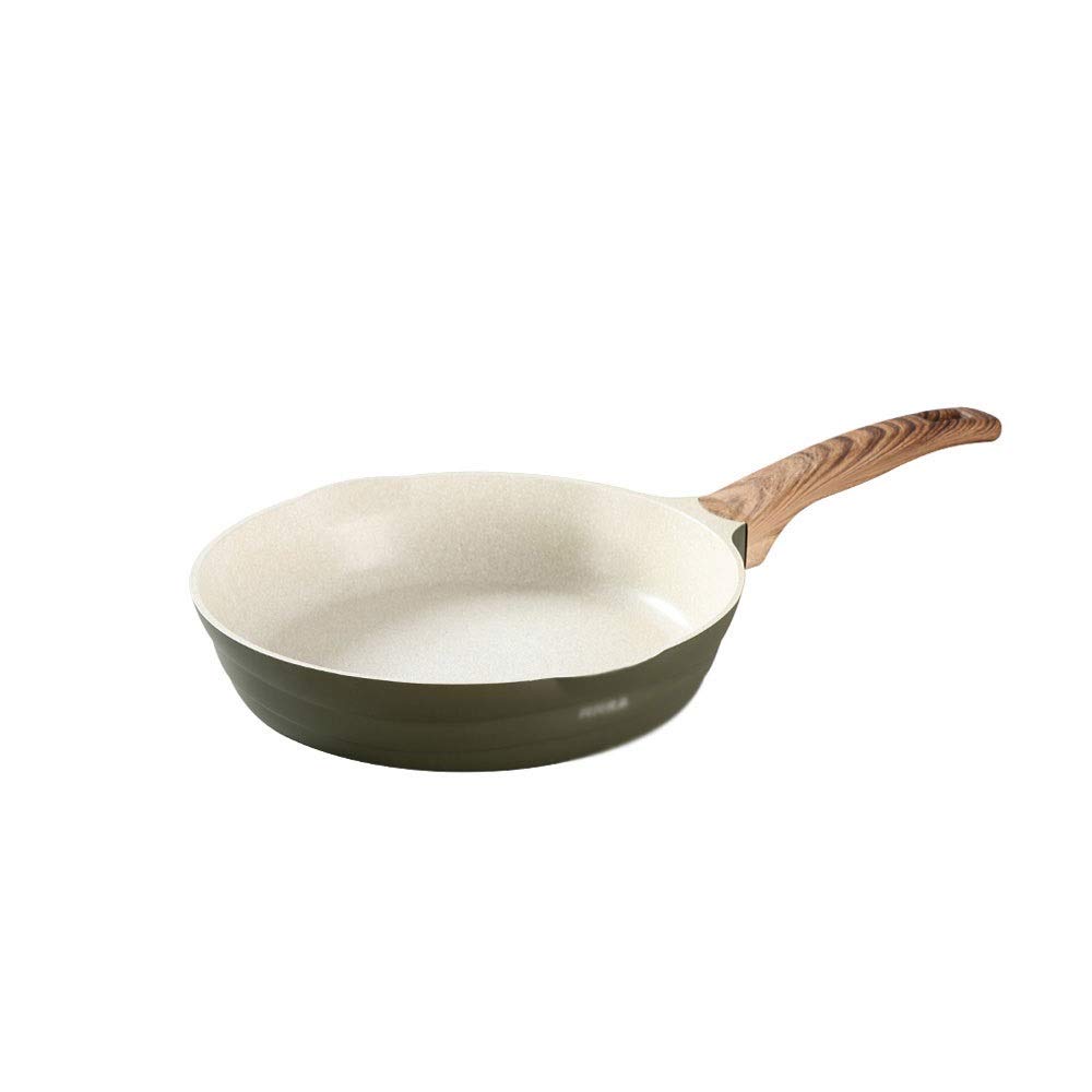 Non-Stick Stone Coated Frying Pan - 12 Inch Chef's Skillet with Heat Resistant Handle for Gas & Induction Cooktops - Perfect for Searing, Sauteing & Everyday Cooking