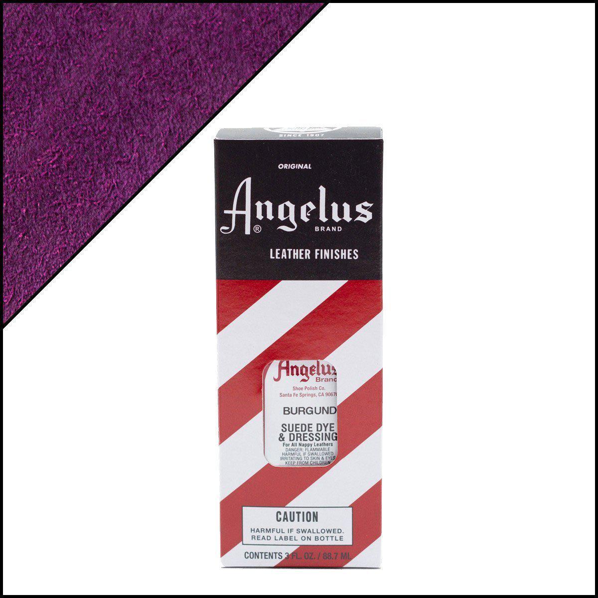 Burgundy Angelus Suede Dye - Premium Leather & Shoe Color Restorer - Perfect for Sneakers, Boots & Handbag Repair