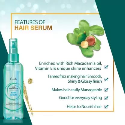 Civaki Stre@xe Gloss Hair Serum with Coconut Oil for Shiny, Healthy Hair - Men & Women - Perfect for Daily Styling, Frizz Control & Heat Protection