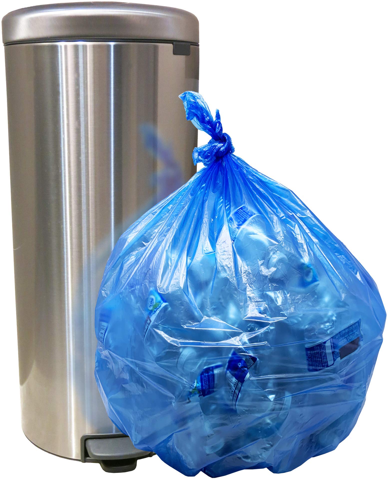 Reli. SuperValue 16-25 Gallon Heavy Duty Recycling Bags | 240 Count Bulk Pack | Blue Trash Bags for Home, Office & Outdoor Use | Eco-Friendly Waste Disposal Solution