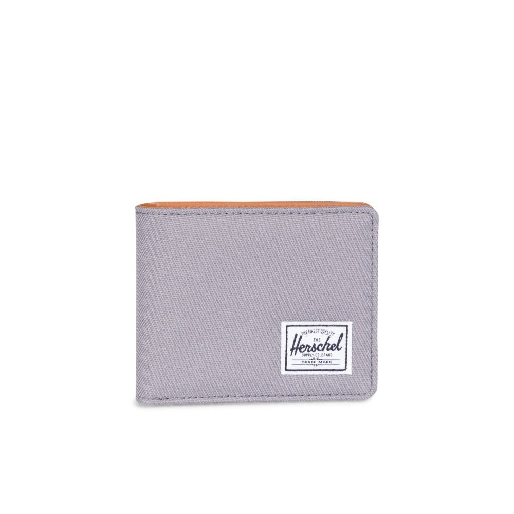 Herschel Hank Wallet for Men & Women - Slim RFID Blocking Bifold Wallet with ID Window - Stylish & Durable Grey Leather Wallet - Perfect for Travel, Work & Everyday Use
