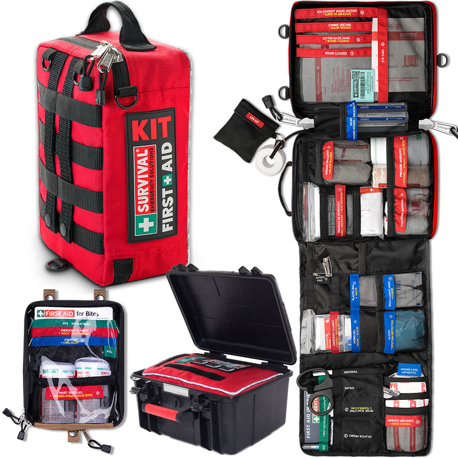 4WD First Aid Kit - Emergency Medical Supplies for Off-Road Adventures, Camping & Outdoor Survival | Compact Trauma Pack for Jeep, Truck & SUV