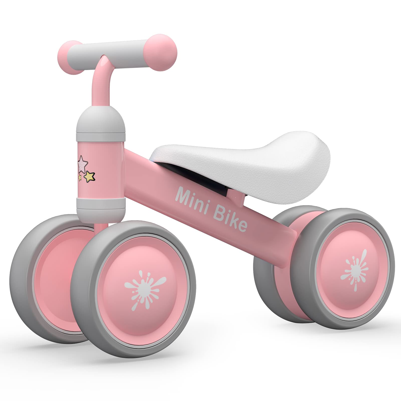 Ancaixin Baby Balance Bike for 1 Year Old Boys & Girls - No Pedal 4-Wheel Toddler Bicycle | Best First Birthday Gift for Learning to Walk & Ride | Indoor & Outdoor Play, Park Rides, Backyard Fun