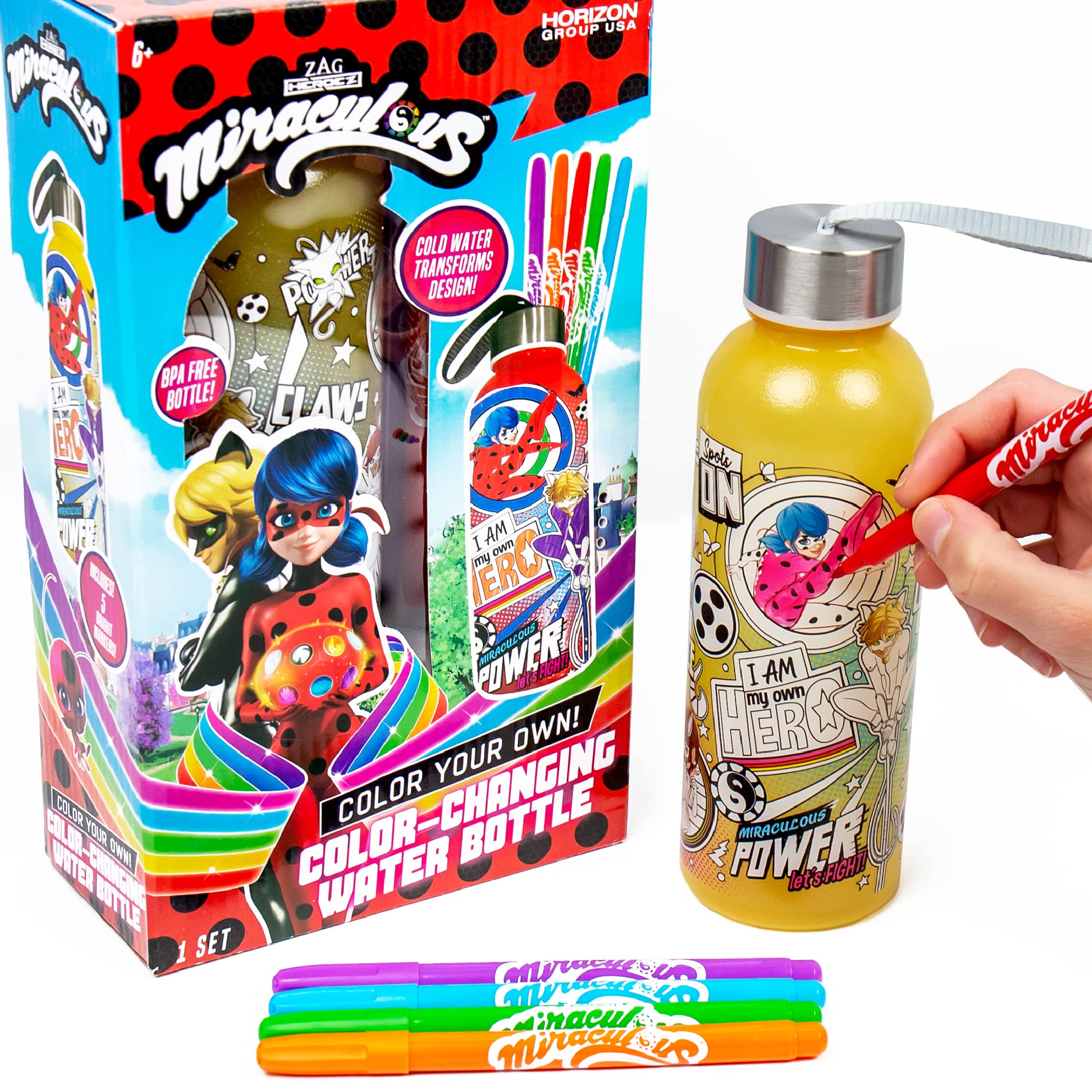 Miraculous Color-Changing Water Bottle DIY Kit for Kids 6+ | Fun Outdoor Activity