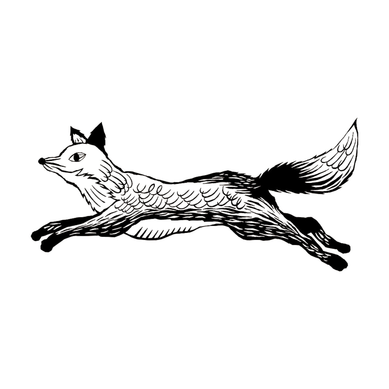 Kinotorico Wooden Rubber Stamp - Handcrafted Fox Design for Scrapbooking, Card Making & DIY Crafts | Perfect for Invitations, Journals & Gift Wrapping
