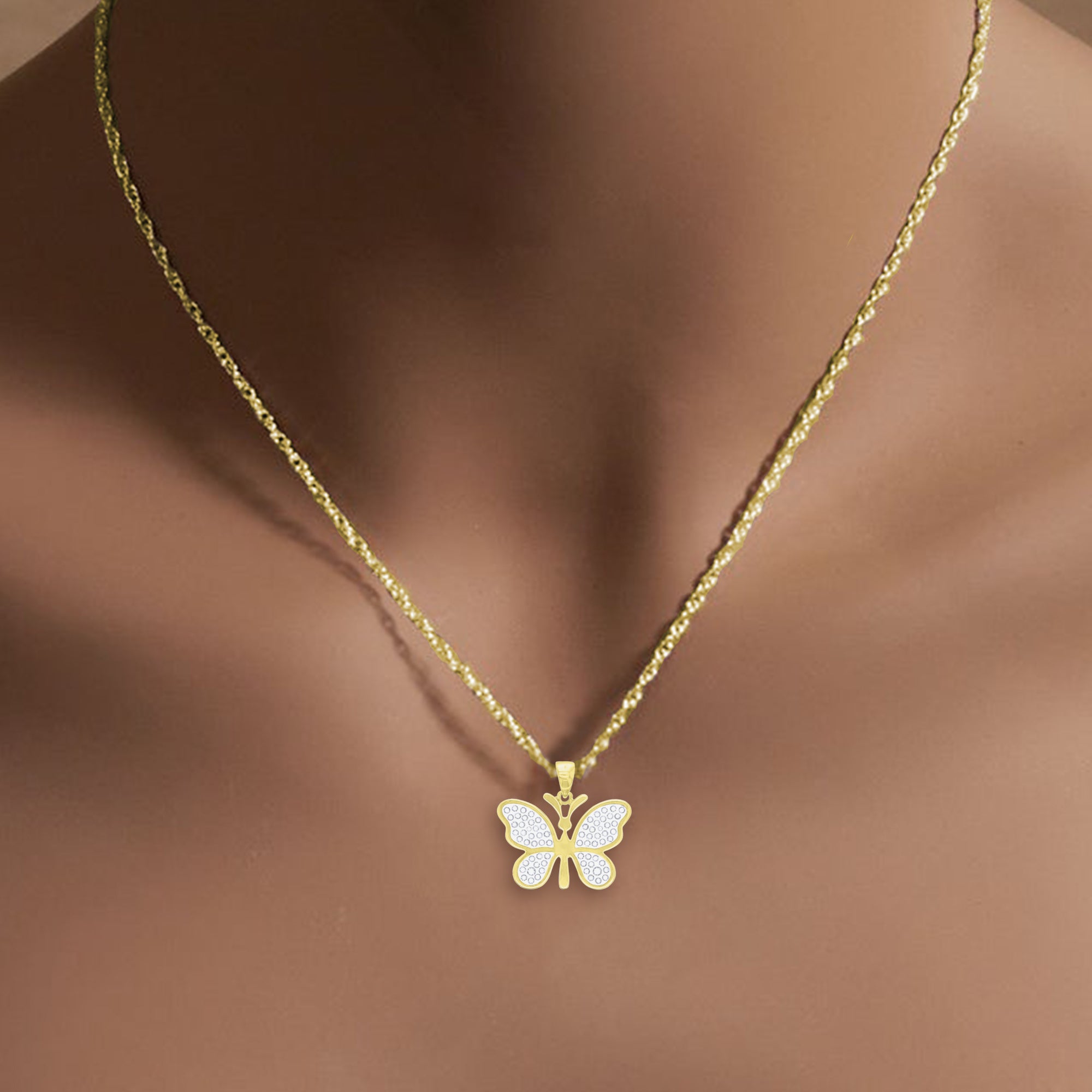 Butterfly Shaped Necklace - Elegant Sterling Silver Jewelry for Women, Dainty Pendant Gift for Her | Perfect for Valentine's Day, Anniversary & Everyday Wear