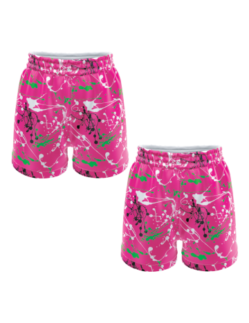 Neon Pink Women's Basketball Shorts - 7 Inch Inseam, Breathable & Comfortable for Training, Gym Workouts & Casual Wear