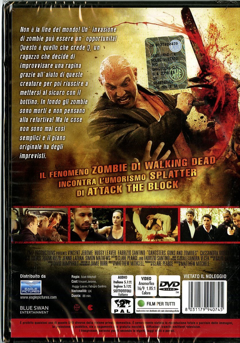 Gangsters, Guns and Zombies - Action-Packed Thriller Movie [Import] | Perfect for Movie Nights & Zombie Apocalypse Fans